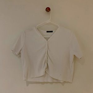 Brandy Melville White button up shirt 🤍